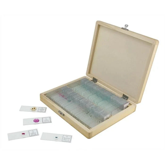 100 Piece Prepared Microscope Slide Kit