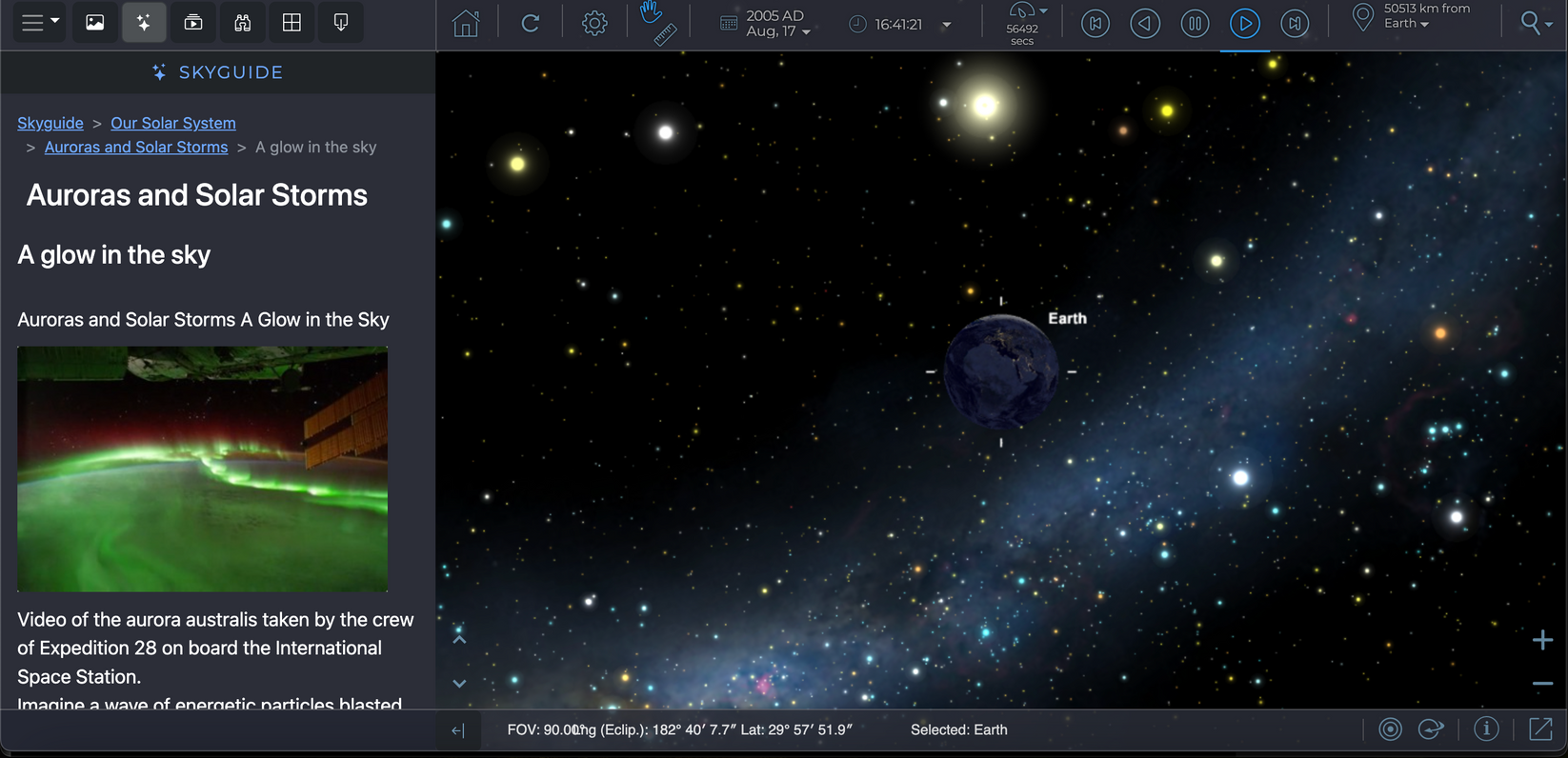 Starry Night Web – Simulation Curriculum Corp.