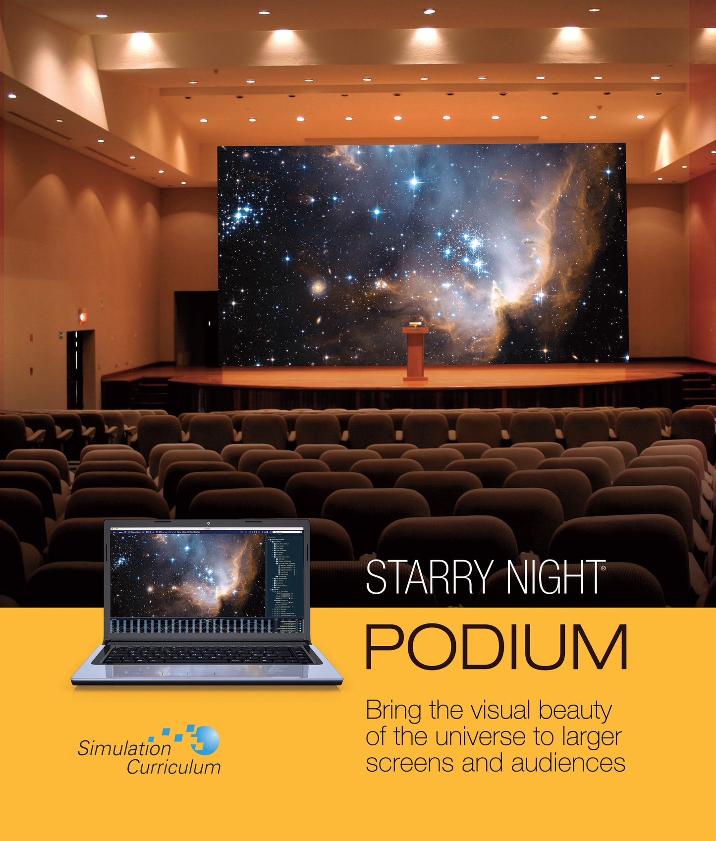 Starry Night Podium Version 7 Education Simulation Curriculum Astronomy Software