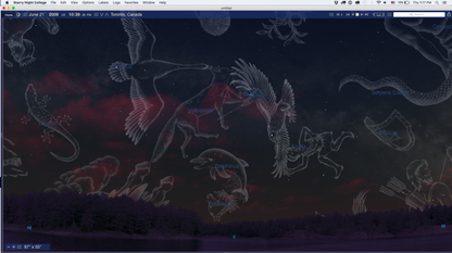 Starry Night College Version 7 Constellations Screenshot