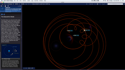 Starry Night College Version 7 The Geocentric Model Screenshot