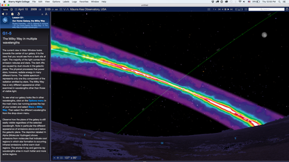 Starry Night College Version 7 Milky Way in Multiple Wavelengths Screenshot