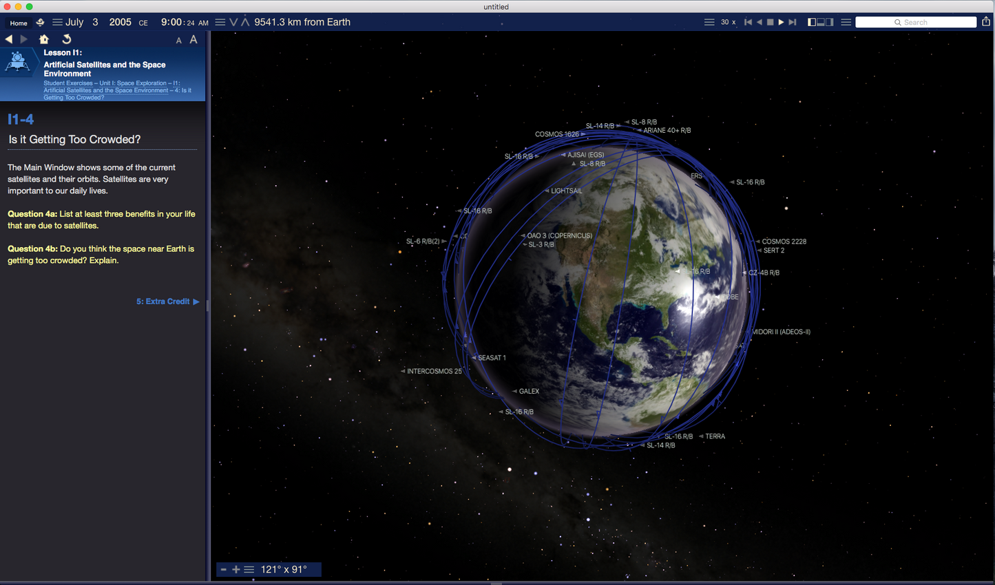 Starry Night Education Software Satellites