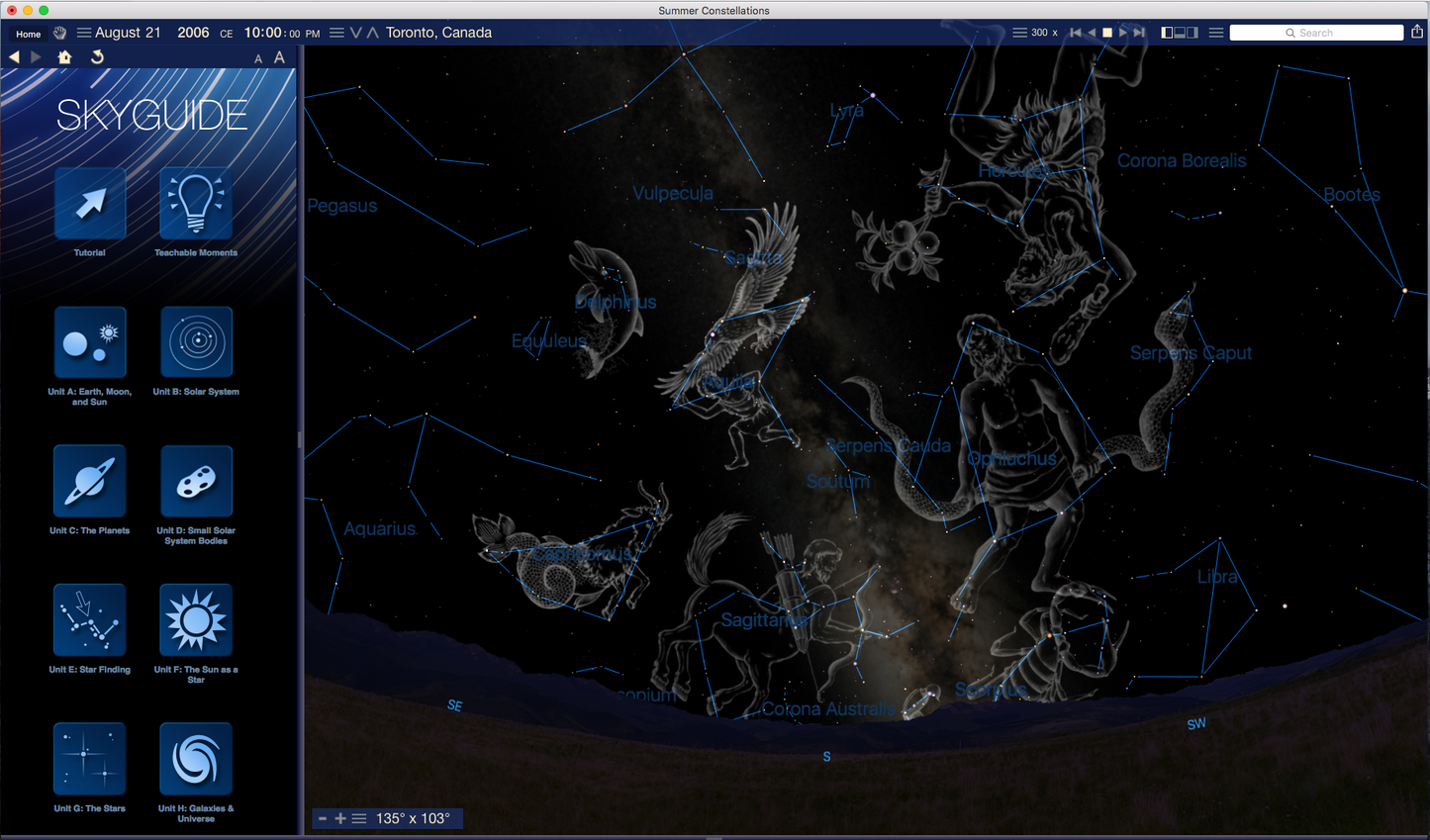 Starry Night Middle School Version 7 Summer Constellations